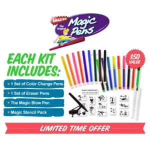 Magic Pens color-changing marker kit for kids product box
